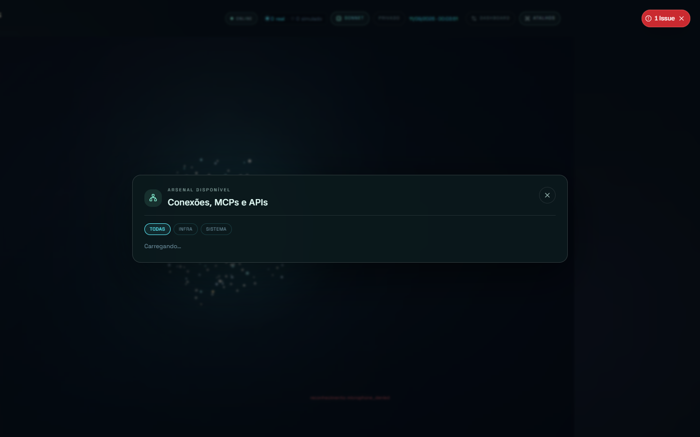 Painel real de agentes e métricas do JARVIS OS 2.0